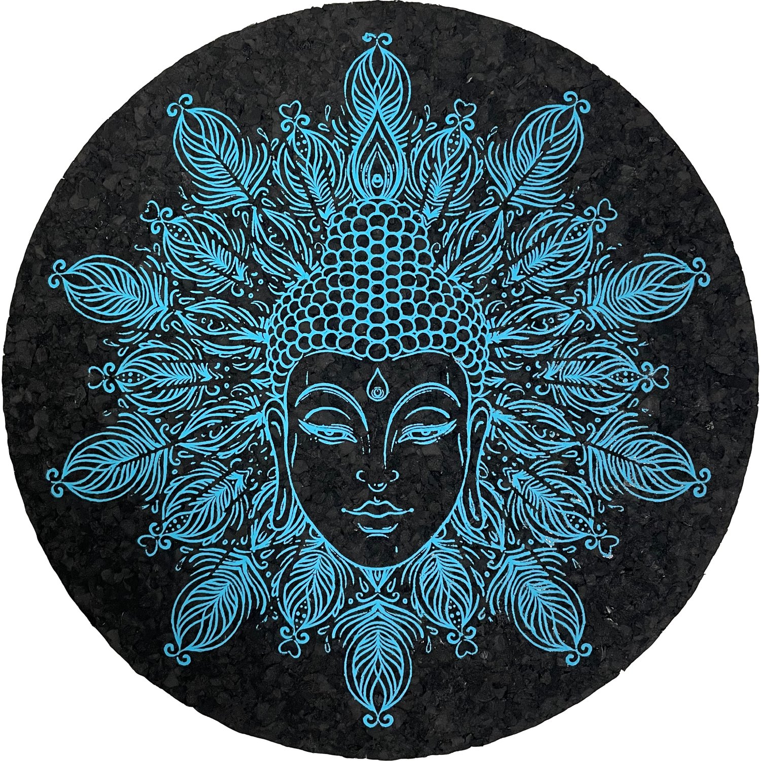 UV Reactive Buddha Head East Coasters Dab Mats — East Coasters